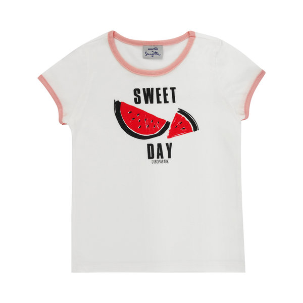T-Shirt Fille blanc Pastèque Sweet Day