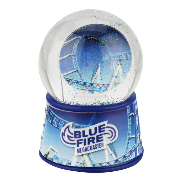 Schneekugel Blue Fire Megacoaster 4,5 cm