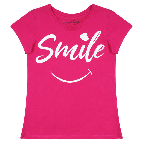 T-Shirt enfants Europa-Park "Smile" rose vif