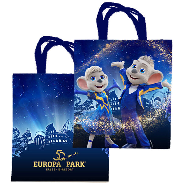 Cabas avec Silhouette d’Europa-Park Resort / Ed & Edda en mode célébration