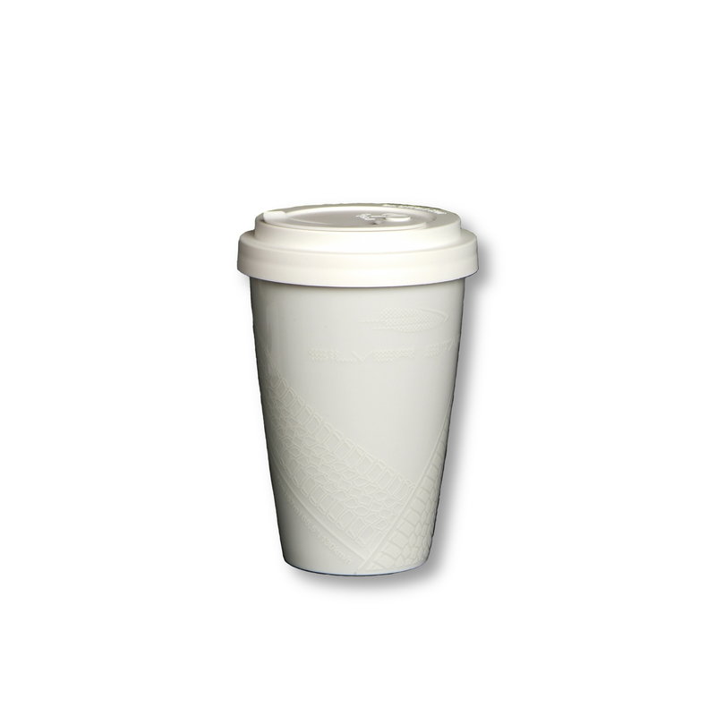 Beaker "Coffee to Go" white Silver Star