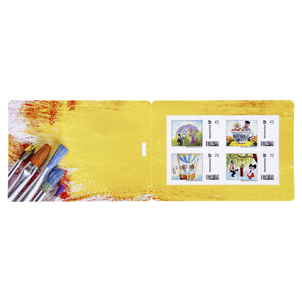 Collection timbre-poste 4 pcs printemps