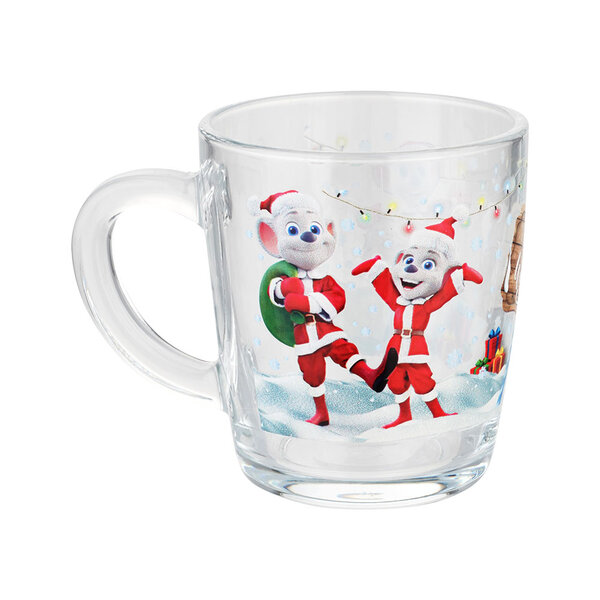 Glass mug Edda Euromausi and Ed Euromaus Winter – Hello Winter