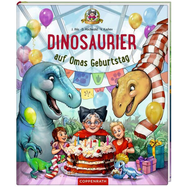 Livre d\'images Madame Freudenreich 5 Dinosaurier auf Omas Geburtstag