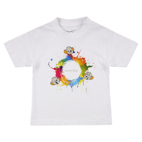 Children\'s colourful t-shirt Ed Euromaus white