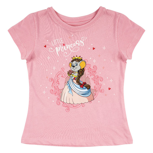 T-shirt enfant rose Edda Euromausi Princesse