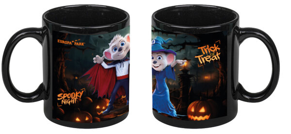 Tasse Ed & Edda Halloween schwarz