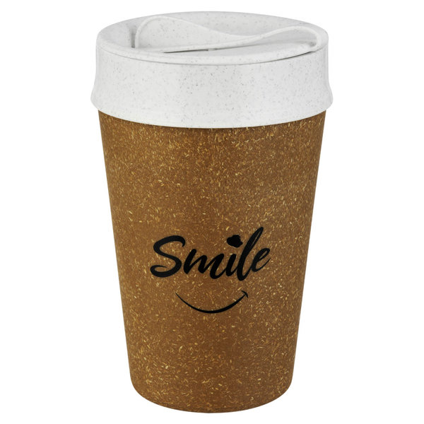 Thermo mug To Go brown ‘Smile’