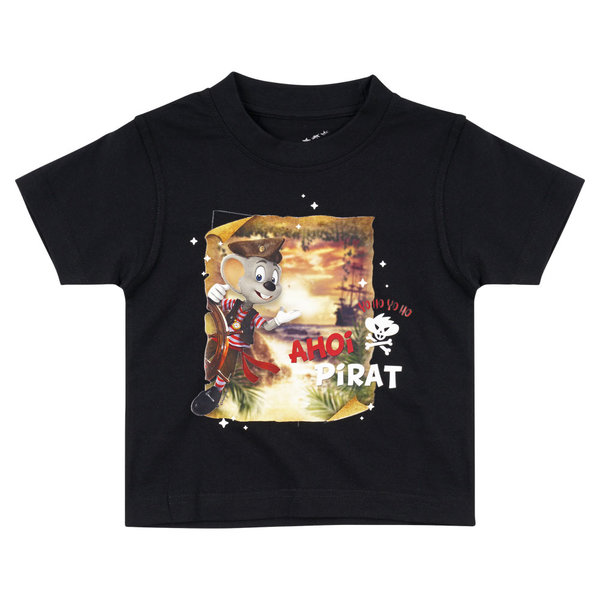Kinder T-Shirt Ed Pirat schwarz