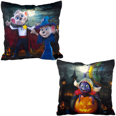 Halloween Cushions Ed Vampire Edda Witch Snorri Pumpkin