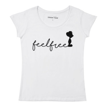 T-shirt Femmes "feel free" blanc