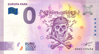 "Anniversary 2020" Euro – souvenir banknote Piraten in Batavia