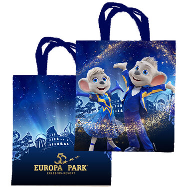 Cabas avec Silhouette d’Europa-Park Resort / Ed & Edda en mode célébration
