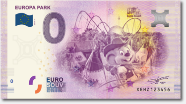 Europa-Park Euro – souvenir banknote Camp Resort 2019