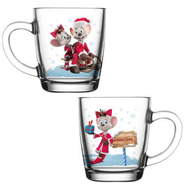 Tasse en verre Edda Euromausi and Ed Euromaus Hiver