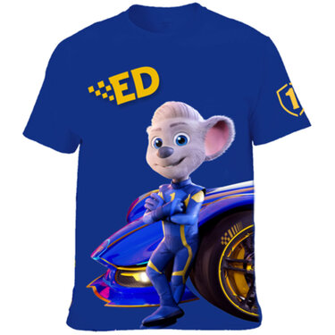 Children’s Fan T-Shirt Ed Racing Driver for Boys and Girls