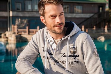 Men’s hoodie greymelange