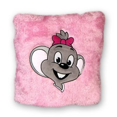 Coussin rose Edda Euromausi