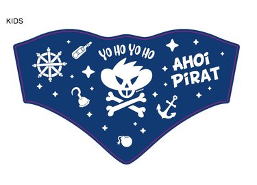 Maskenschal Enfants Pirat Ahoi