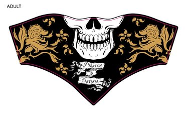 Maskenschal Erwachsene Piraten in Batavia