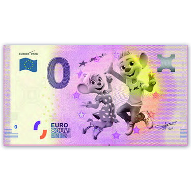 Billet Euro souvenir Europa-Park Ed & Edda