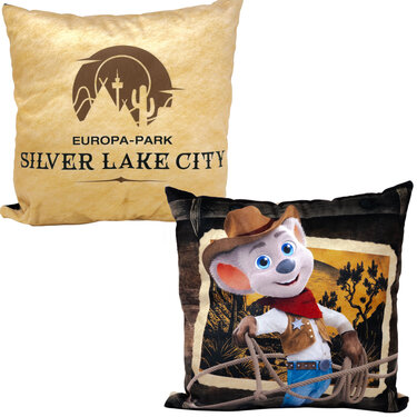 Kissen Silver Lake City mit Ed Euromaus Cowboy