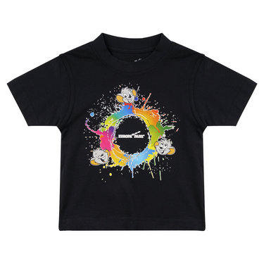 Children\'s colourful t-shirt Ed Euromaus black