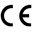 Einhaltung von EU-Normen durch den Hersteller per CE-Zeichen erklärt.
